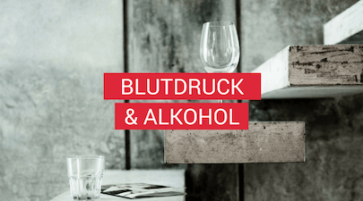 Blutdruck und Alkohol - Titelbild